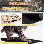 Cat Scratch Puzzle Enrichment Box, Interactive Cat Toy for 3 Balls & 2 Wand - Image 8