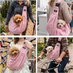 Adjustable buckle detail on Riuja pet travel bag