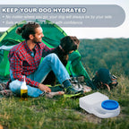Ziliny 1 Pcs 3 Quart No Spill Portable Dog Travel Water Bowl Leakproof Pet Water Bowl for Pet Dispenser for Small Large Dogs Cats Camping Hiking Trips Car RV Boat Road Mess-Free Design - Image 4