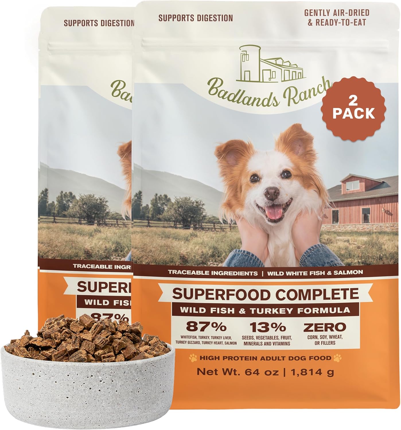 BADLANDS RANCH by Katherine Heigl - Superfood Complete Air-Dried Beef Dog Food - High Protein with Superfoods for Daily Wellness & Consistent Nutrition - 24 oz - Image 11