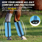 LANGXUN non slip horse boots full set attached to horse legs