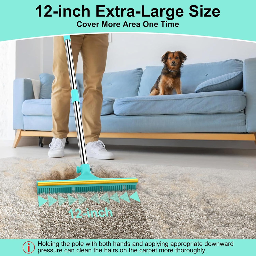 Nrefpun pet hair removal glove cleaning a fabric couch