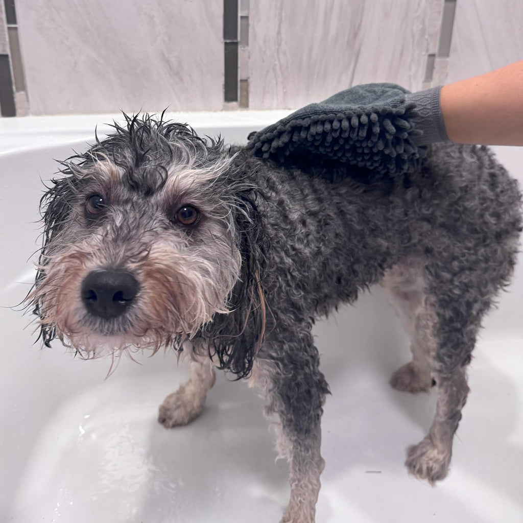 SPOT Clean Paws Chenille Microfiber Dog Towel Mitt - Super Absorbent, Quick-Drying, Washable, Double-Sided Glove for Wet Paws & Body, Durable, Odor-Free, Gently Massages & Dries, 9.5in x 7in - Image 12