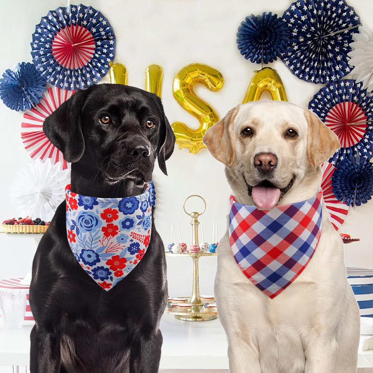 Premium lightweight dog handkerchief for summer holidays