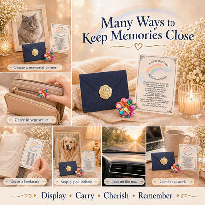 CYLDGNS pocket hug token packaged neatly as a sympathy present for grieving pet parents