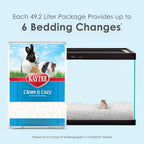 Kaytee small animal bedding bag size and volume details