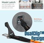 Side view of Arca Pet dog seat belt installed in vehicle