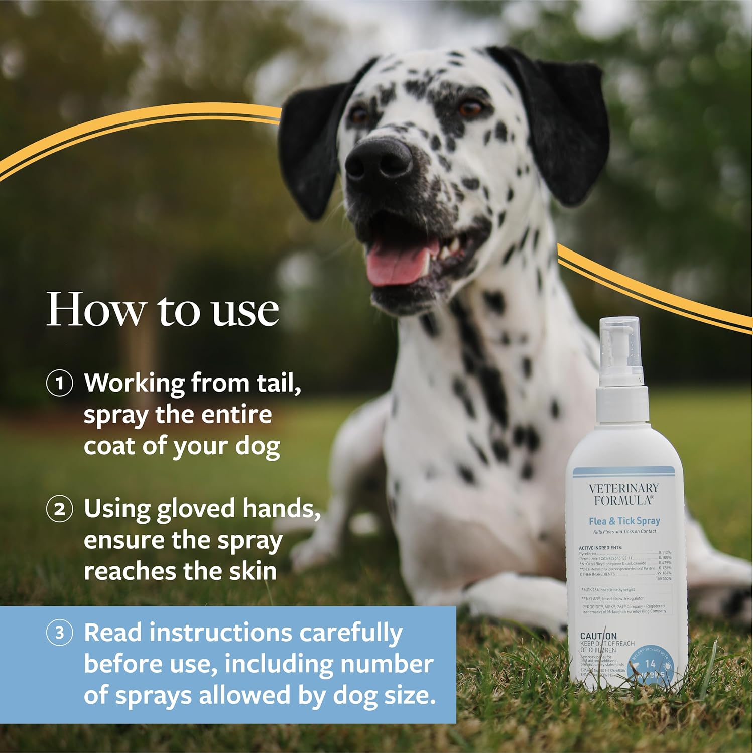Veterinary Formula Flea and Tick Spray side profile