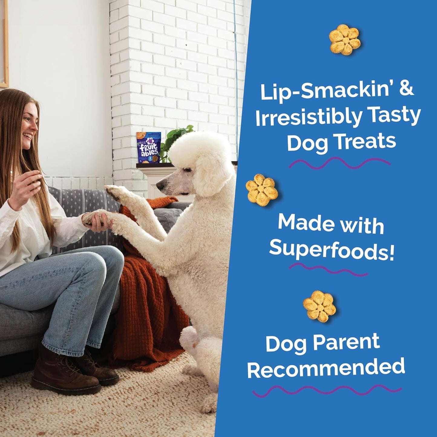 Fruitables low calorie healthy pumpkin treats for dogs back panel ingredients list