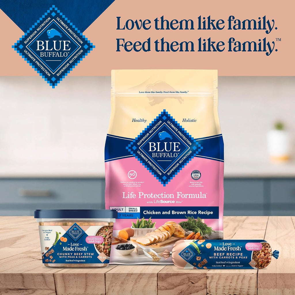Blue Buffalo Love Made Fresh Natural Adult Dog Food for Small Breed Adult Dogs, Refrigerated,Beef with Carrots and Peas, Fresh Dog Food, Ready-to-Serve, 1-lb Roll - Image 10