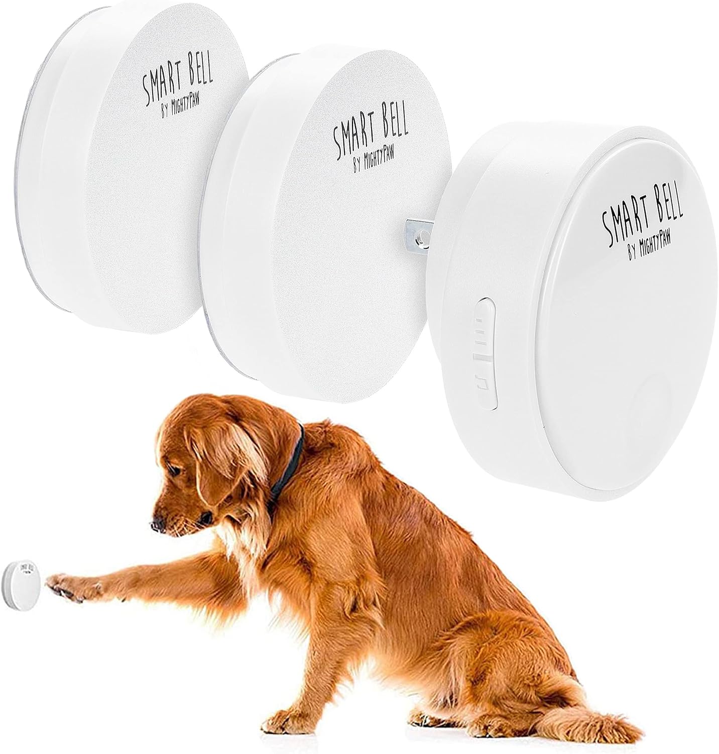 Mighty Paw Smart Bell 2.0 wireless dog training system front view