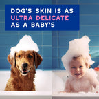 Close up of Douxo Spa shampoo for dogs showing brand logo