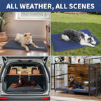 Side profile of medium dog crate mat 1.5 inch thickness