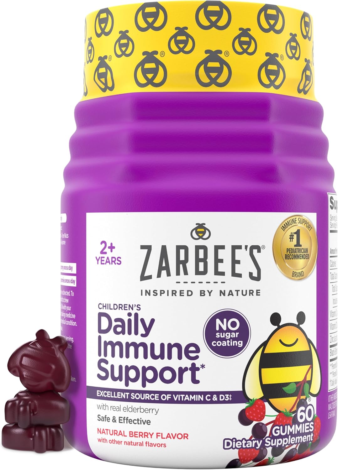 Zarbee's Kids Elderberry Immune Support Gummies, 42 ct - Image 10