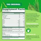 Amazing Grass Super Greens Powder Original scoop size and fine powder texture