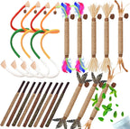 Cat Toys 12PCS Mix Catnip Chew Rope Silvervine Stick for Indoor Cat - Image 8