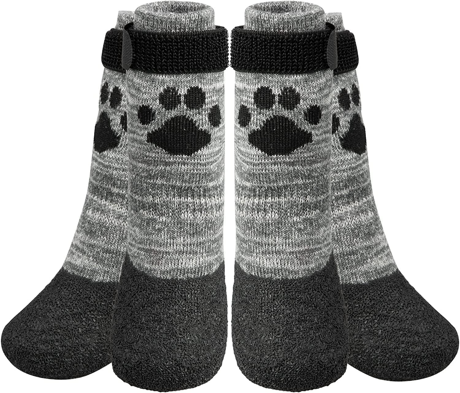 Dog Socks Anti Slip with Straps Traction Control Waterproof Paw Protector, L by KOOLTAIL - Image 9