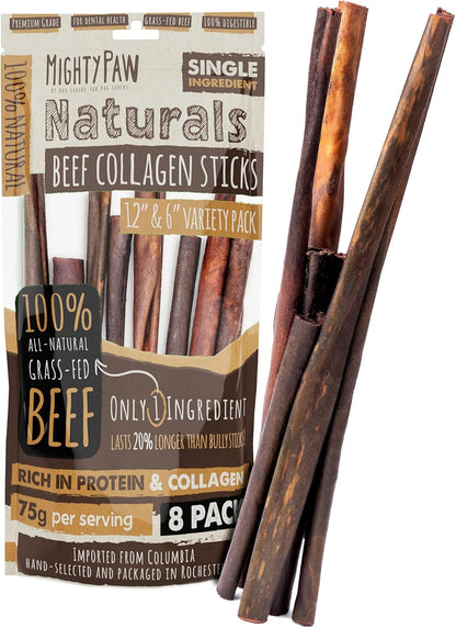 Mighty Paw Long Lasting 12" Bully Sticks for Dogs - All Natural Grass Fed Beef Chews. Lower Odor Dog Bully Sticks for Large Dogs, Medium and Small Breeds. Single Ingredient Treats - Image 11