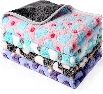 Reginary 4 Pcs Waterproof Guinea Pig Blankets Washable Small Animal Fleece Bedding Absorbent Guinea Pig Cage Liners Reusable Training Pee Pad Pet Sleep Mat for Hamster(Cute Star Pattern,12 x 12 Inch) - Image 9