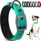 PetiFine Dog Collars for Medium Dogs, Neoprene Padded and Adjustable, Reflective Wide Heavy Duty Pet Collars with Durable Metal Belt Buckle for Walking, Red, M - Image 10