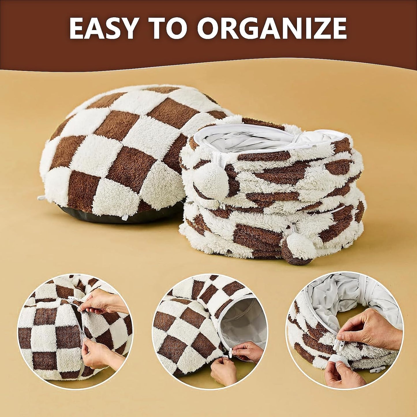 DFENGDF small animal activity tunnel folded down flat into its compact storage mode