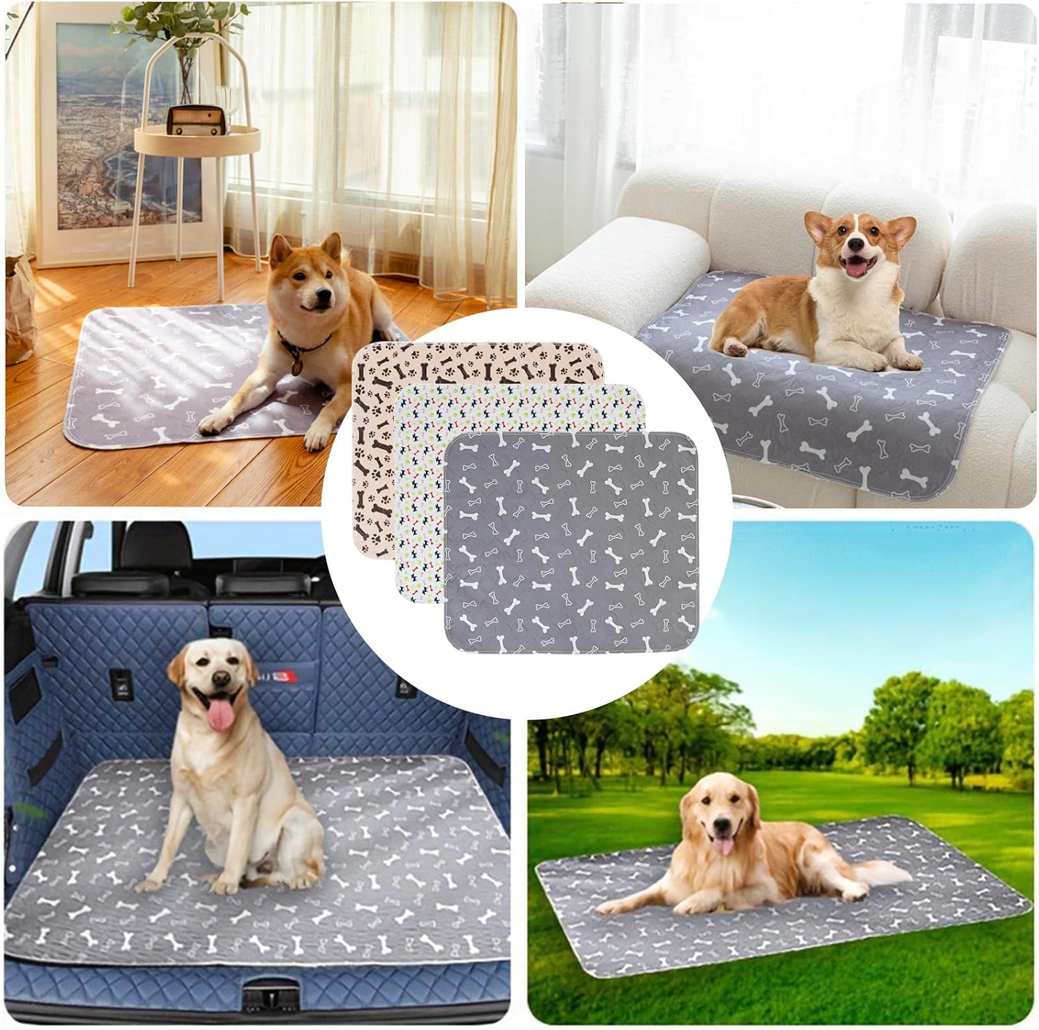 Puppy pee pads with pheromones for housebreaking