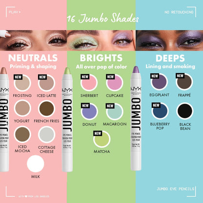 Blendable mineral oil based eyeshadow primer stick tip angle