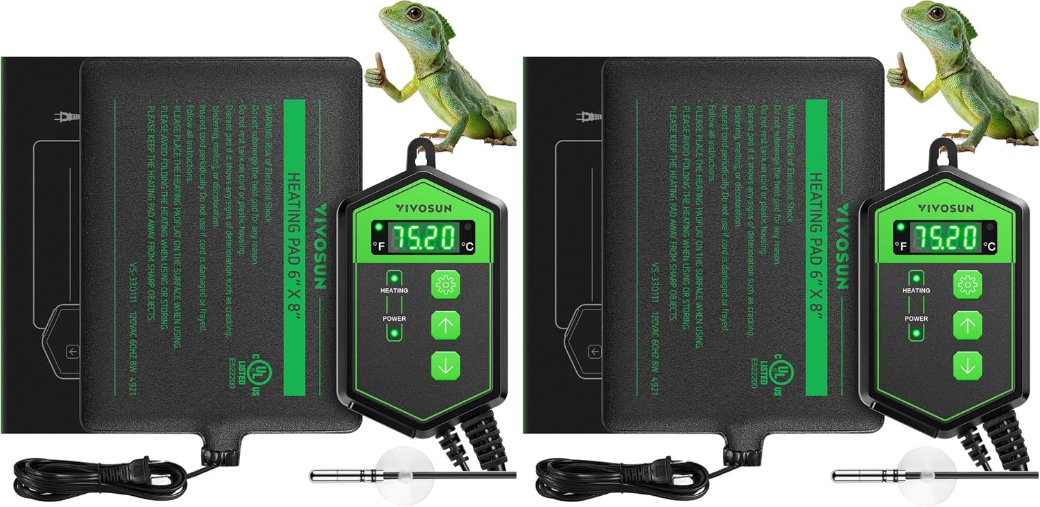 Vivosun reptile heating mat packaging and contents
