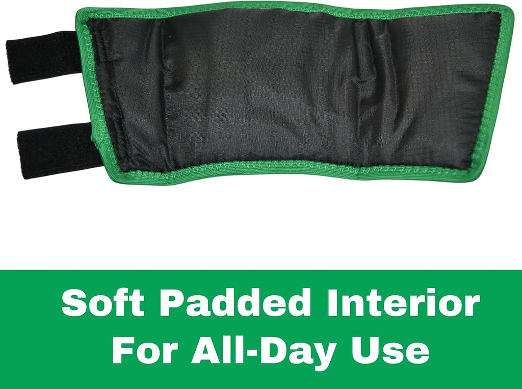 Click horse wrap showing the soft padded nylon lining for chafing prevention