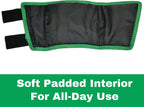 Click horse wrap showing the soft padded nylon lining for chafing prevention