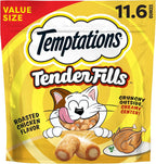 Temptations Tender Fills Crunchy and Soft Adult Cat Treats, Festive Feast Roasted Chicken Flavor, 11.6 oz. Pouch - Image 11