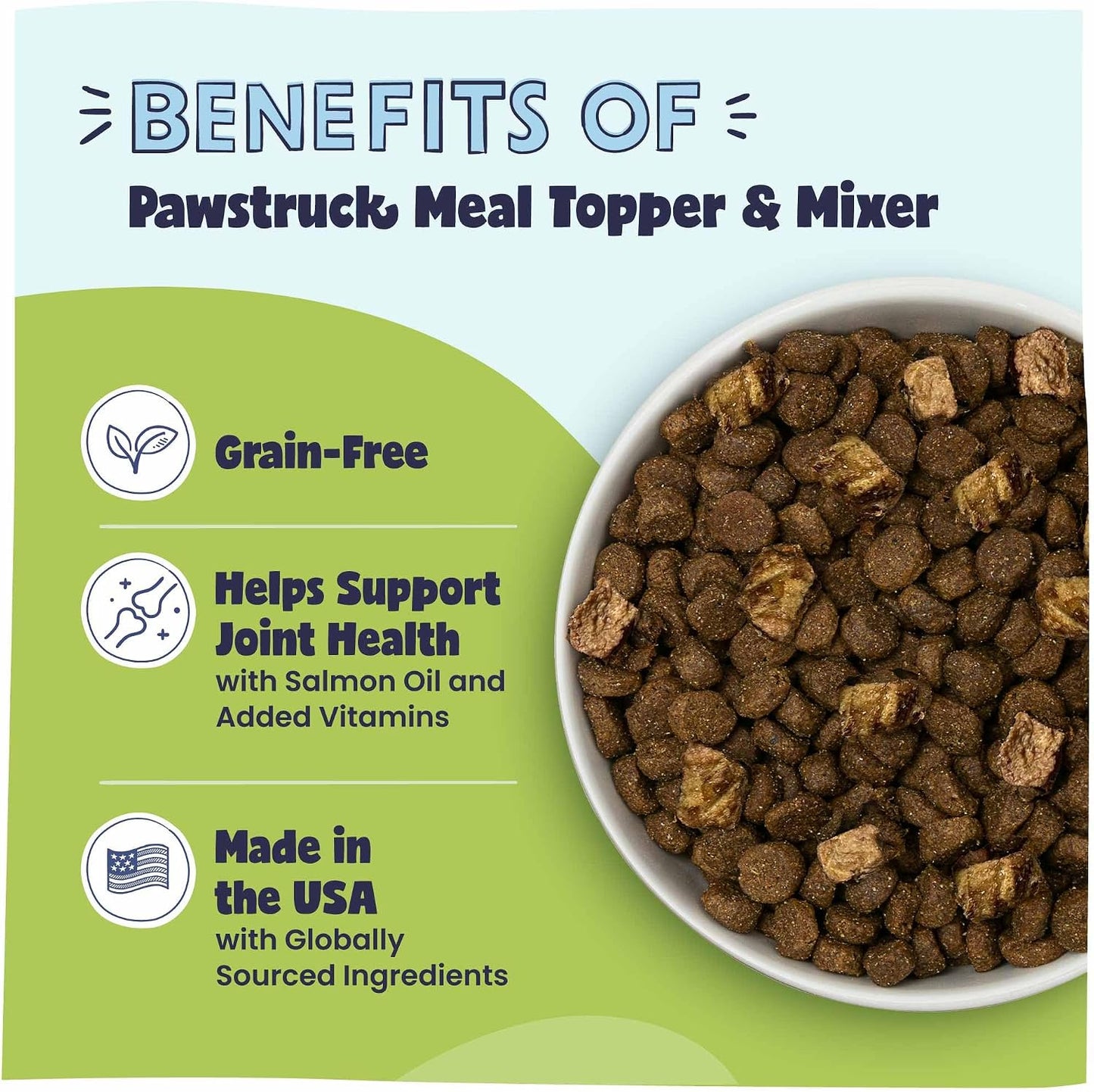 Air dried real beef dog food topper chunks displaying healthy slow cooked texture