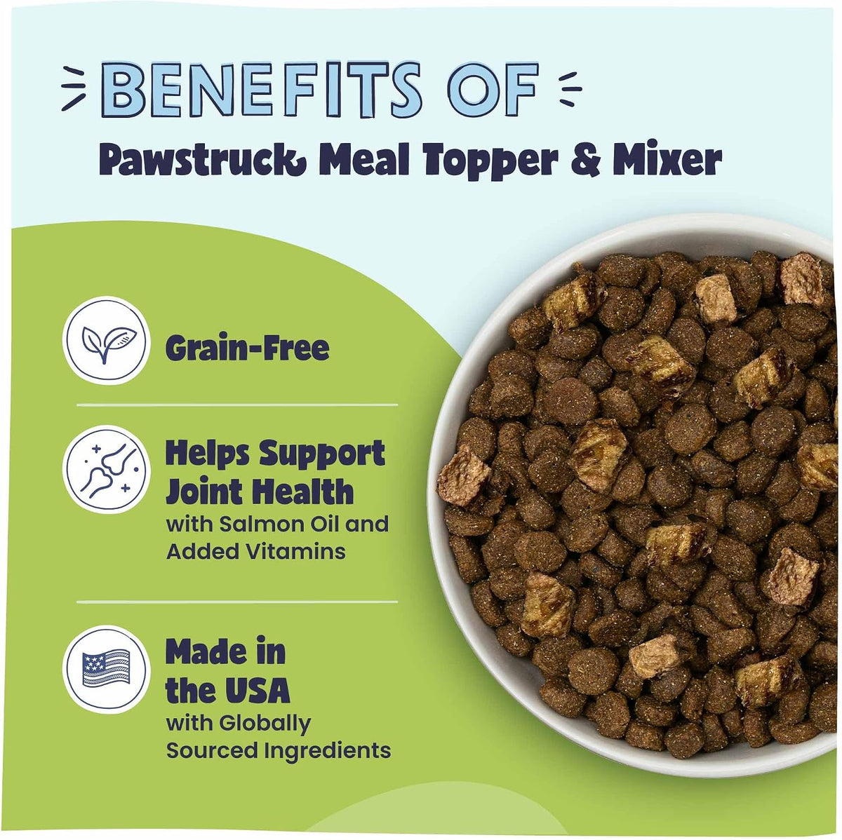 Air dried real beef dog food topper chunks displaying healthy slow cooked texture