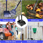 No bending dog waste cleanup tool kit for small medium large breeds.