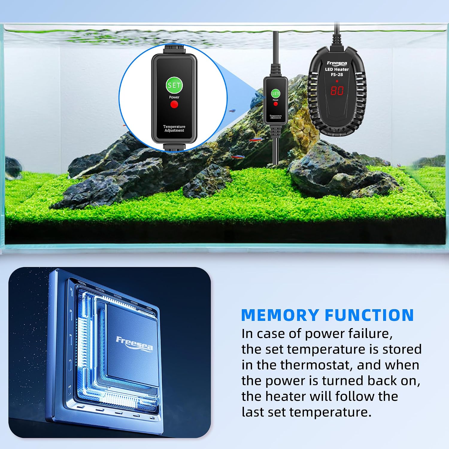 Freesea FS-28 heater safety auto shut-off mechanism