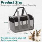PINVNBY small pet carrier showing grey and black color design
