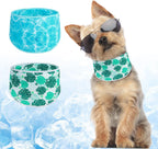 BEAUTYZOO Dog Cooling Bandana for Medium Large Dogs, 2 Pack Instant Cooling Bandanas Breathable Cooling Ice Towel Neck Wraps,Keep Dogs Cool in Hot Summer, Blue Paw L - Image 9