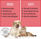 Authentic Noveha underarm and groin care pet wipes bottle for yeast and bacterial protection.