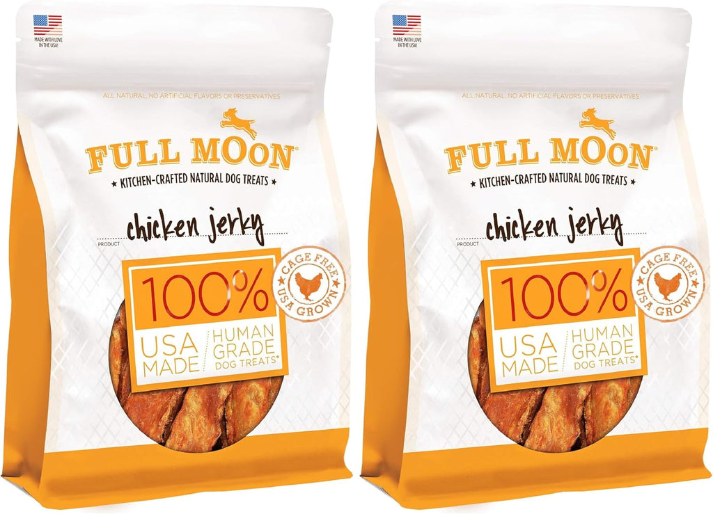 Full Moon Chicken Jerky Healthy All Natural Dog Treats Human Grade Made in USA Grain Free 12 oz - Image 9