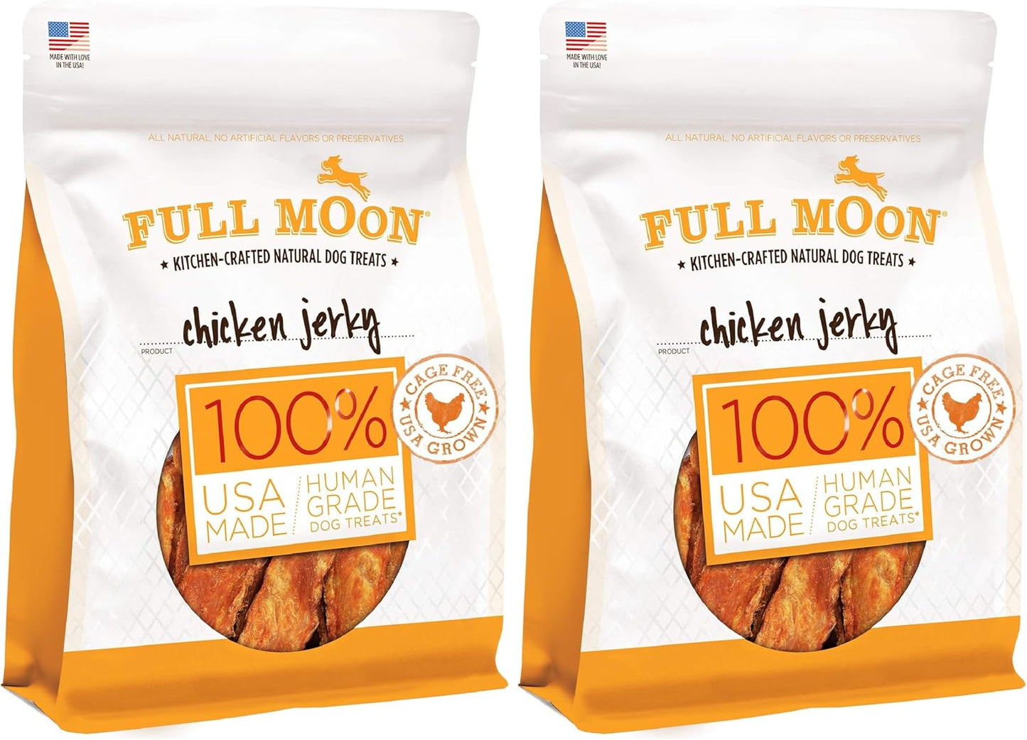 Full Moon Chicken Jerky Healthy All Natural Dog Treats Human Grade Made in USA Grain Free 12 oz - Image 9