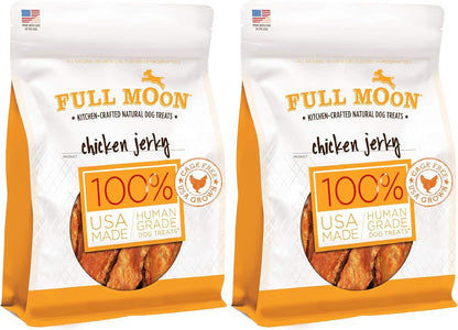 Full Moon Chicken Jerky Healthy All Natural Dog Treats Human Grade Made in USA Grain Free 12 oz - Image 9