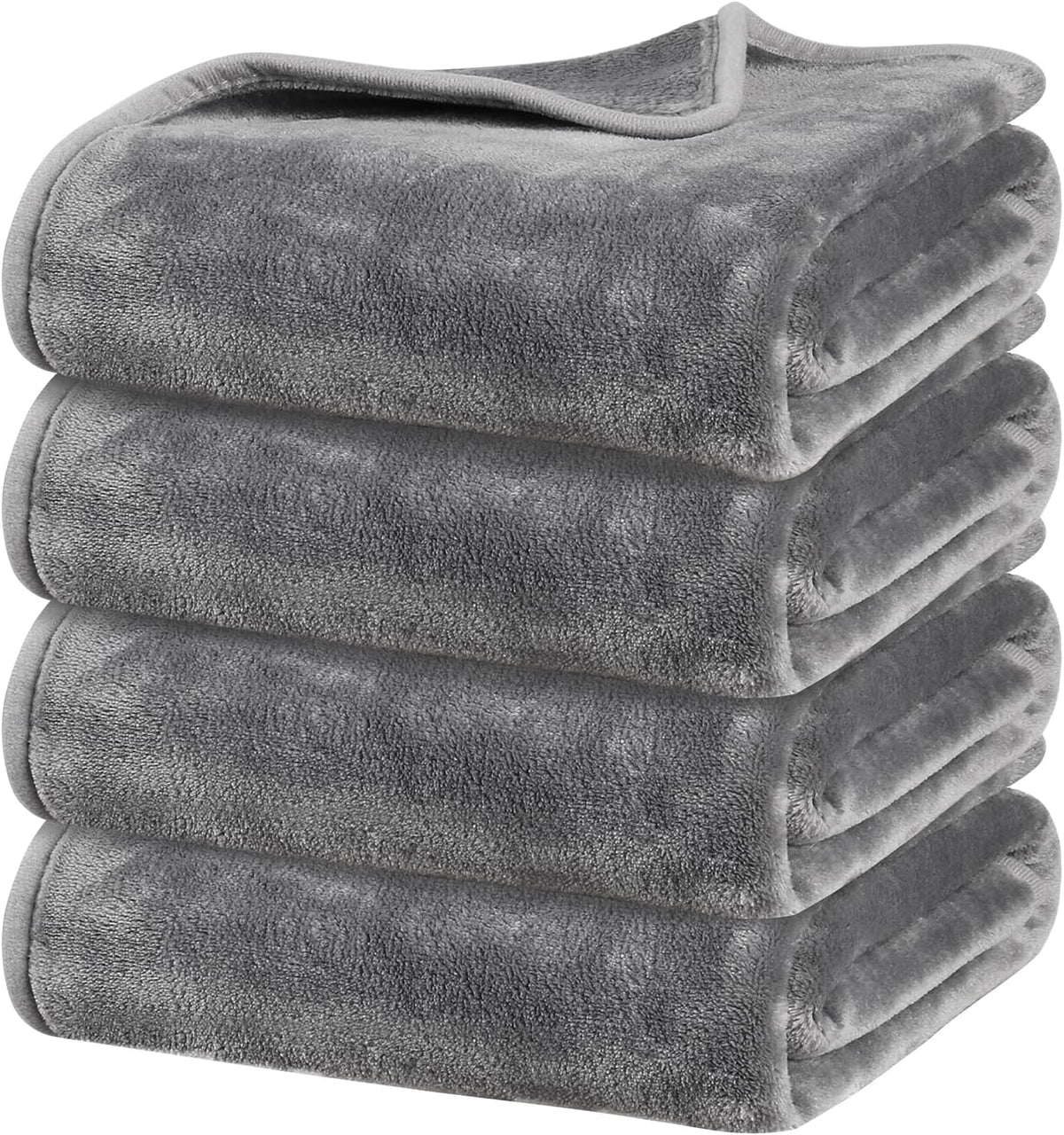 Onarway Dog Blanket Washable for Puppy: 4 Packs Dog Blankets 40"x28" - Fluffy Soft Small Throw for Cat Puppy Kitten Dogs - Fleece Pet Blankets for Bed Sofa Car and Indoor - Grey and Khaki - Image 11
