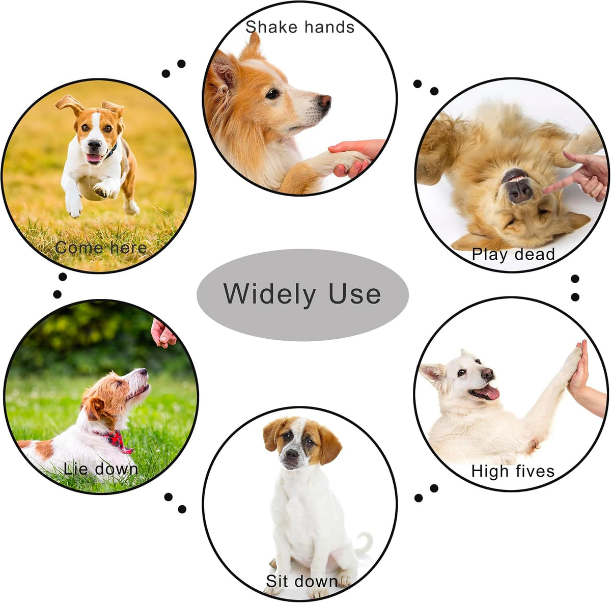 HoAoOo positive reinforcement clicker for dogs cats and birds side profile