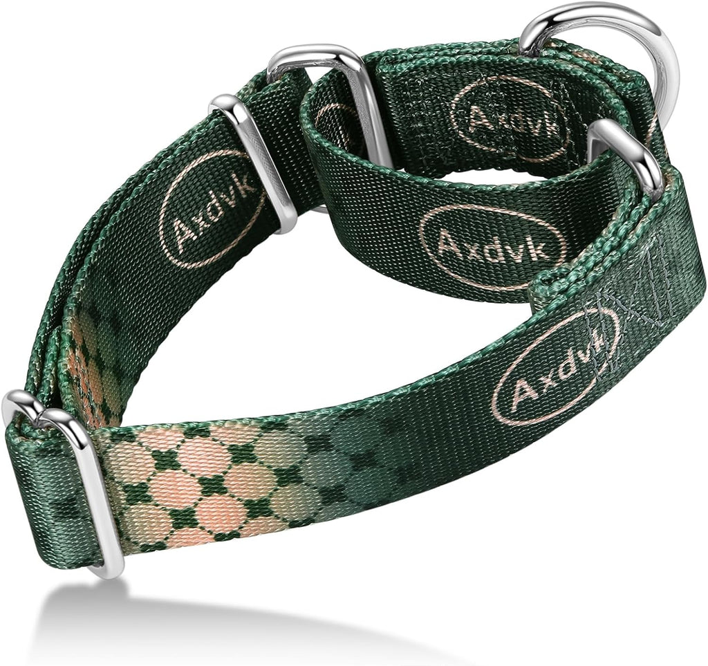 Martingale Dog Collar Colorful Gradient Fashionable - Anti-Escape Soft Durable Pets Collar for Walking Training Outdoor Daily Use -Medium, Purple Green - Image 15