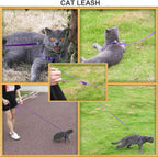 Classic style purple dog leash loop handle grip layout