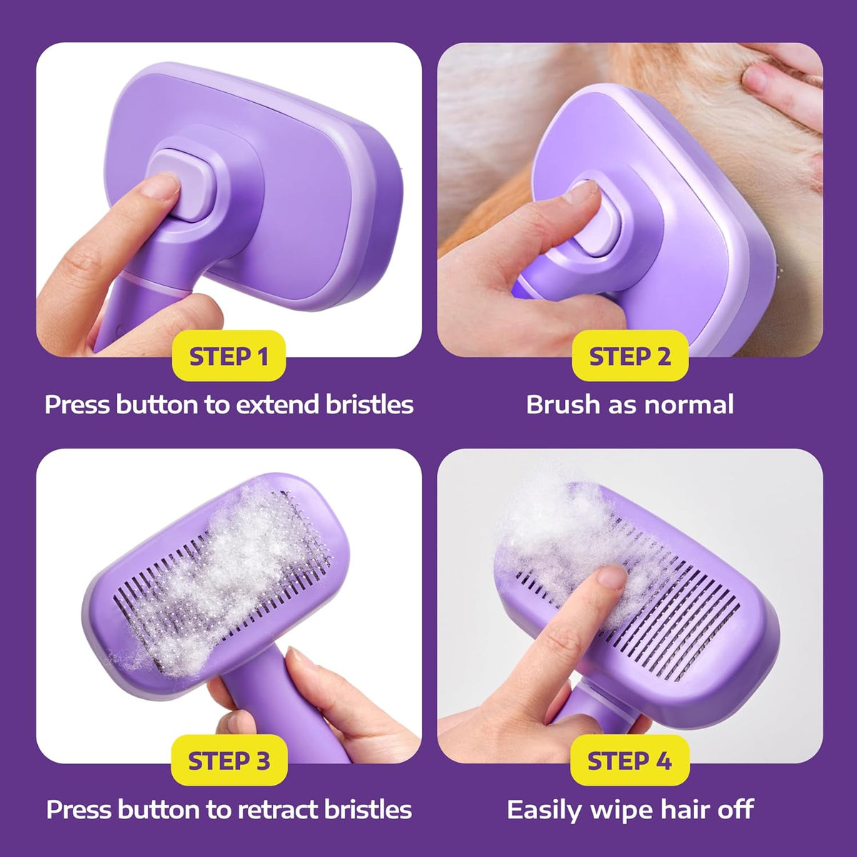 Hertzko slicker brush packaging for USA sourced pet supplies