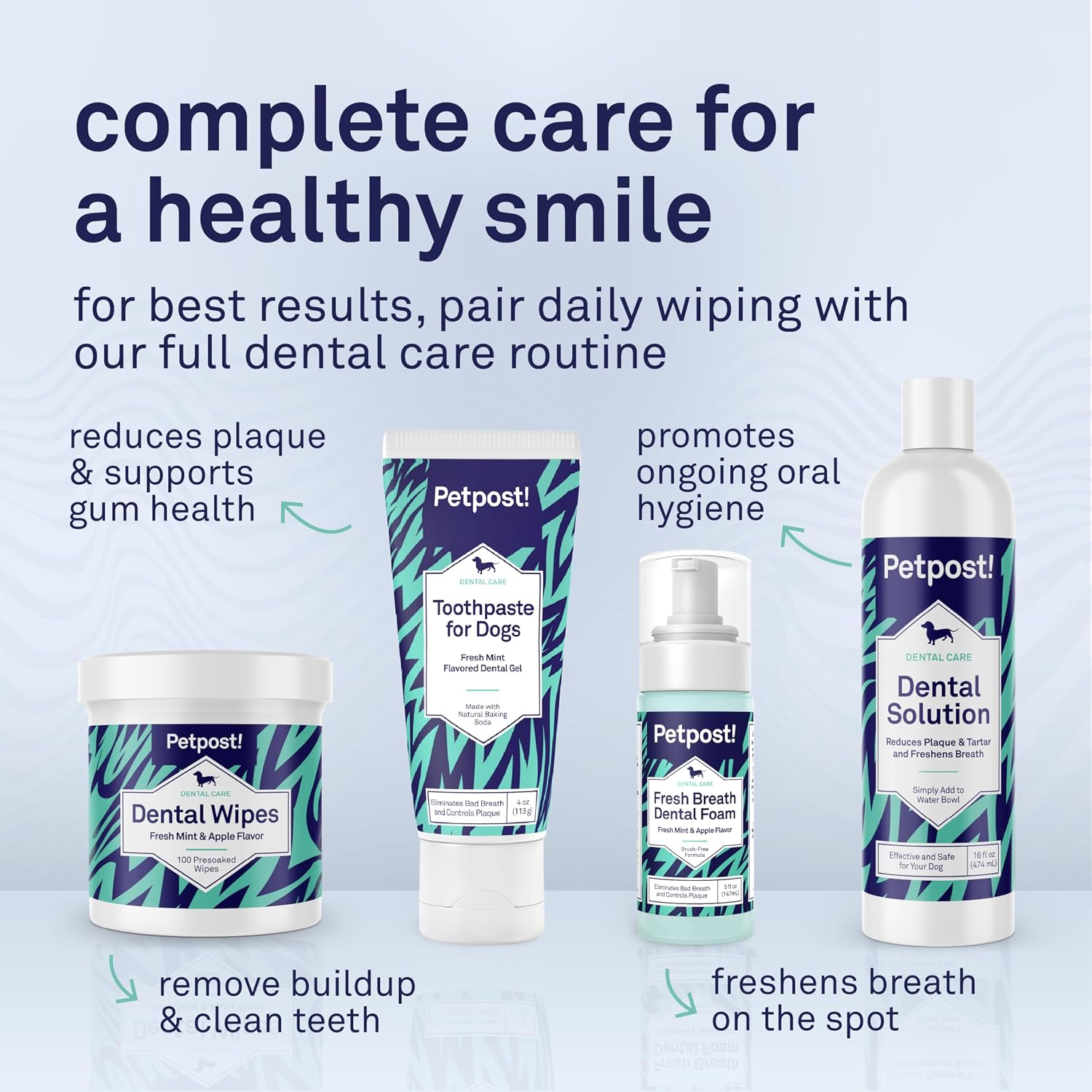 Natural mint and apple dental treatment for dogs by Petpost