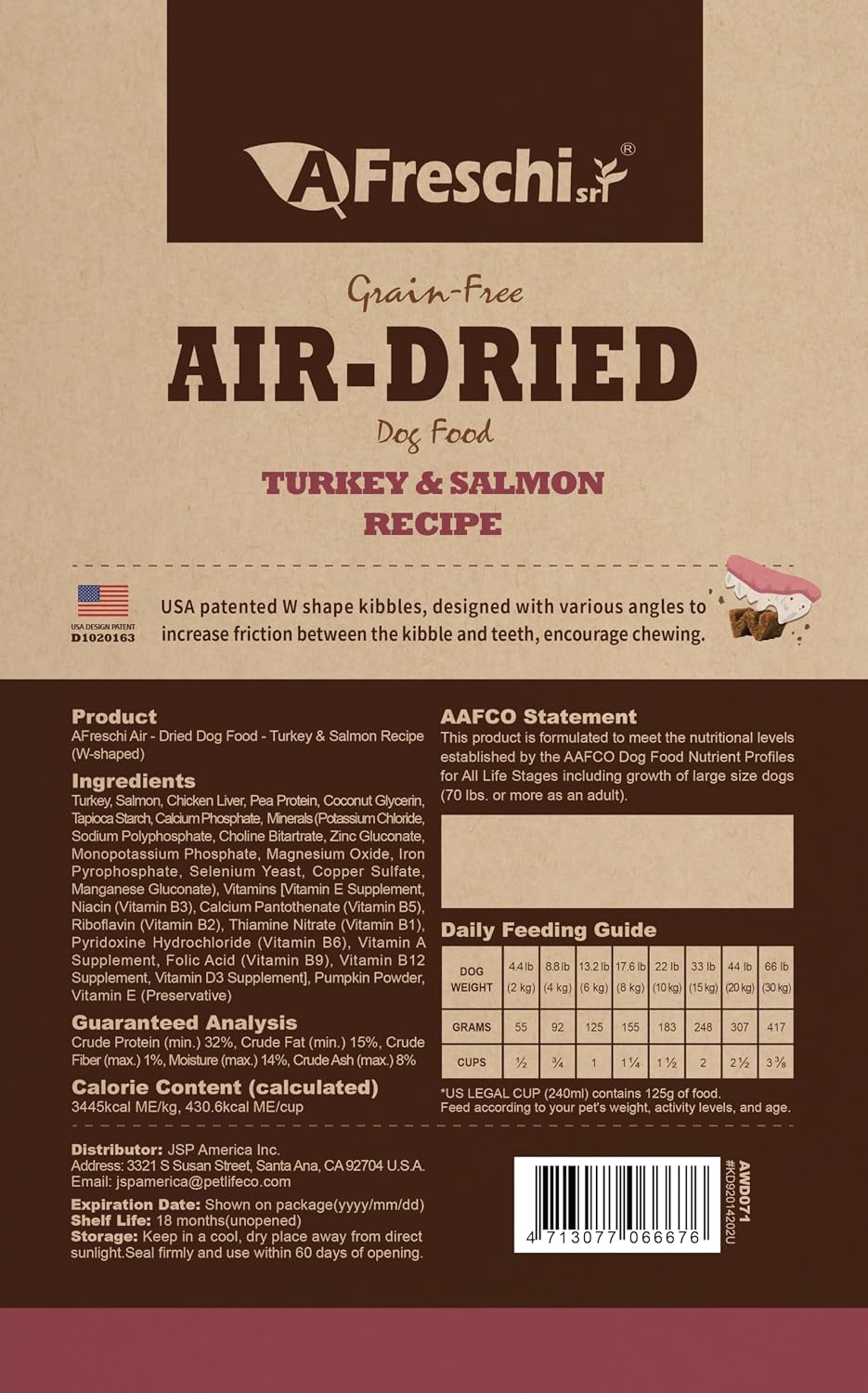 Premium grain free high protein dry dog food imported formula