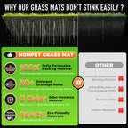 High density realistic artificial grass detail