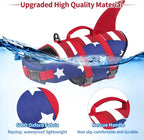 Malier dog life saver vest top rescue handle and leash D-ring close up